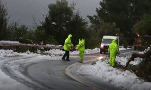 Сильные снегопады и ливни привели к хаосу на Майорке