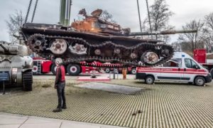 У Нідерландах на підбитому російському танку невідомі намалювали символ Z