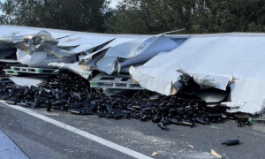 В США произошла авария «при участии» винных бутылок