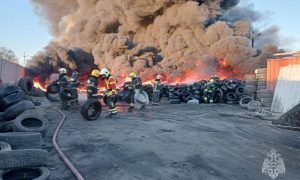 Відео: У Підмосков'ї тушили потужну пожежу