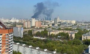 Відео: у москві палав та вибухав елітний жилий комплекс 