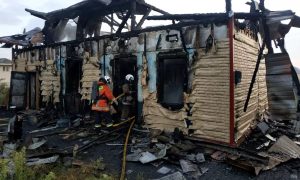 На Прикарпатье сгорела церковь УПЦ МП, где тайно проводили богослужения