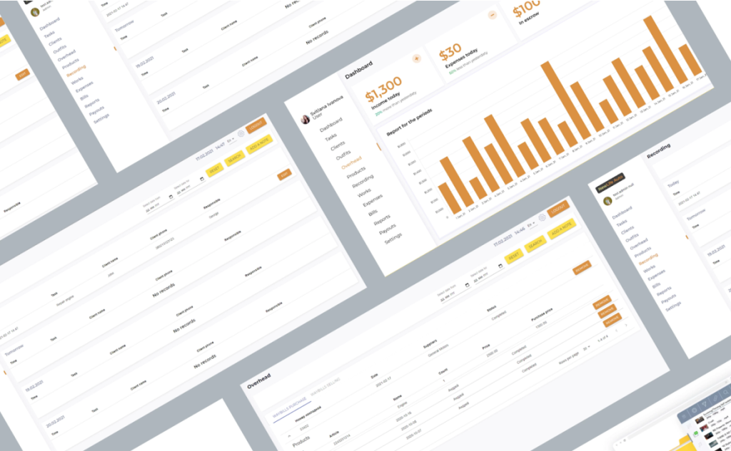 Фото-скріншот екранів CRM системи для СТО від Asabix