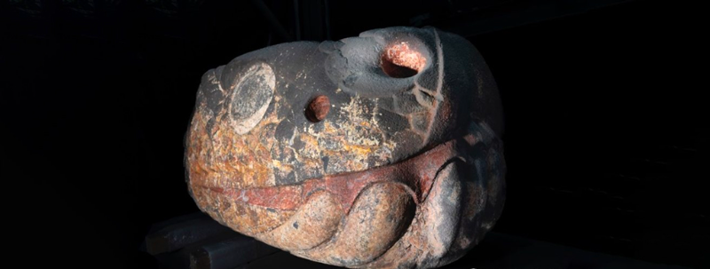 В Мексиці після землетрусу знайшли гігантську голову змії часів ацтеків