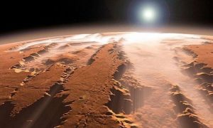 Апарат NASA Odyssey сфотографував супутник Марса та горизонт планети