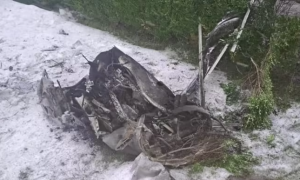 Ранкова атака на Київщину: поліція показала збиту ракету та наслідки