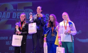 Шпажистка зі Львова Аліна Дмитрук стала бронзовою призеркою Кубка світу