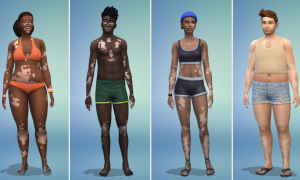 У The Sims 4 додали персонажів з вітіліго