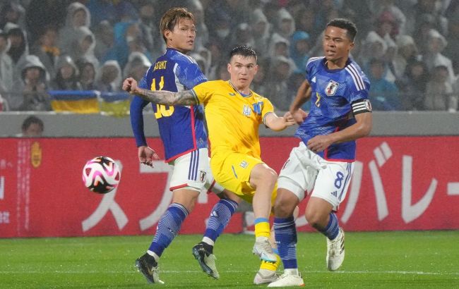 Олімпійська збірна України поступилася Японії у контрольному матчі 