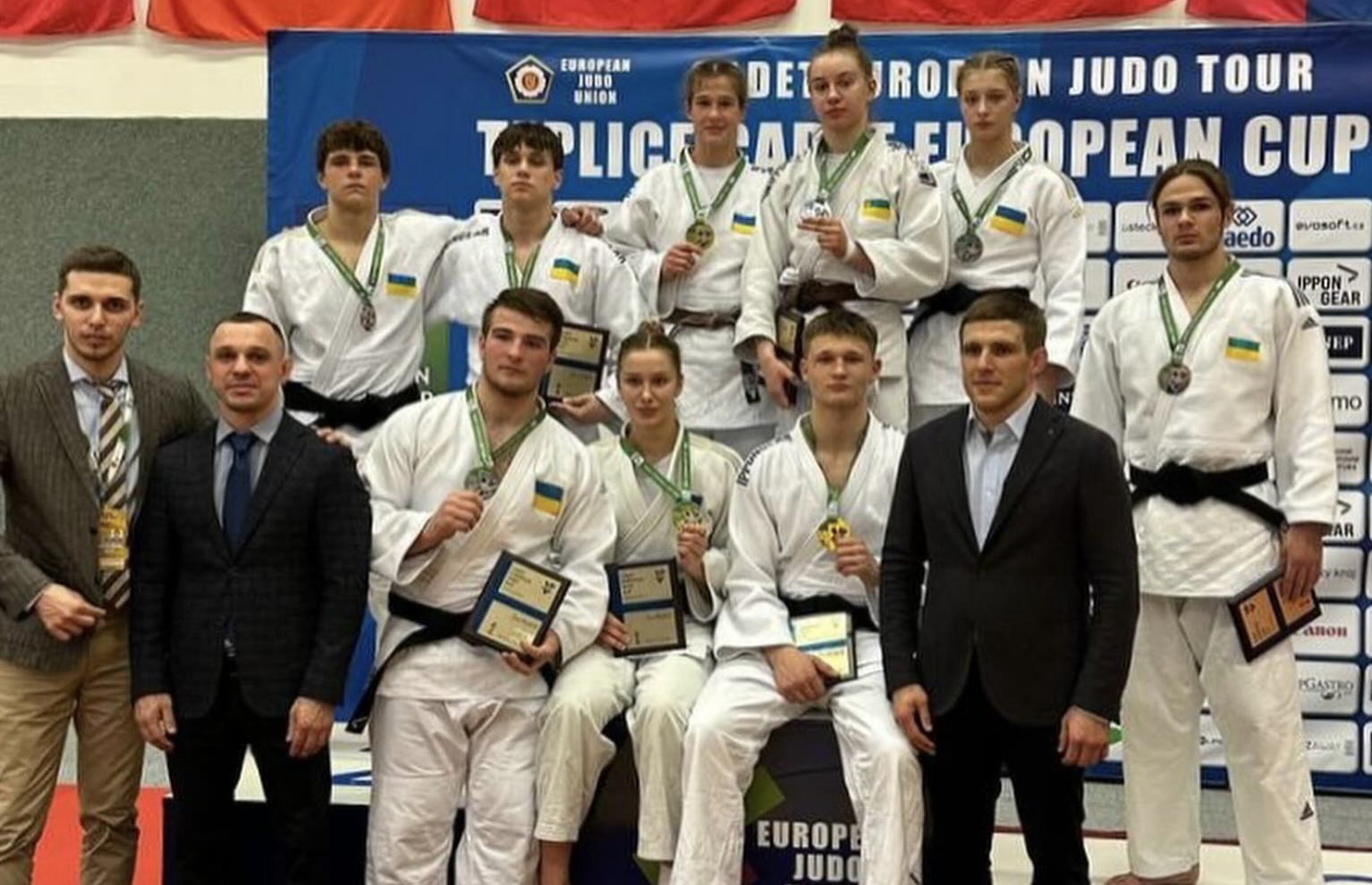 Українські дзюдоїсти вибороли 12 медалей на Кубку Європи серед кадетів