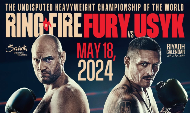 Квитки на бій Усика-Ф’юрі у Саудівській Аравії продають за понад півтора мільйона гривень