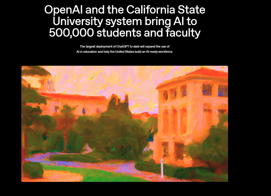 OpenAI: університет Каліфорнії запровадив ChatGPT у всі свої системи