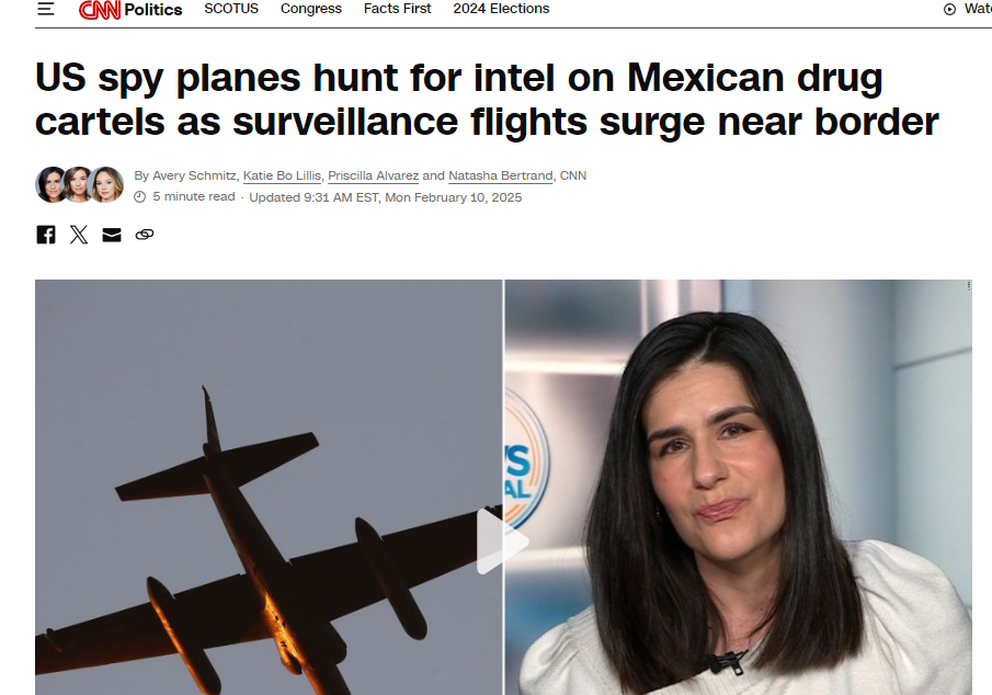 CNN: США перекинули до кордону із Мексикою свої літаки-розвідники