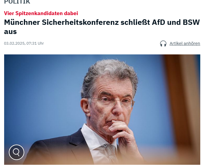 Ntv: німецькі радикали обурились, що їх не запросили на Мюнхенську безпекову конференцію