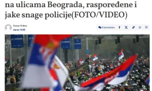 Danas: у Белграді проходять масштабні антиурядові протести, є перші сутички