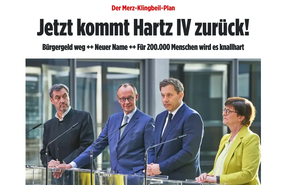 BILD: новий уряд Німеччини скасує виплати тим, хто не хоче працювати