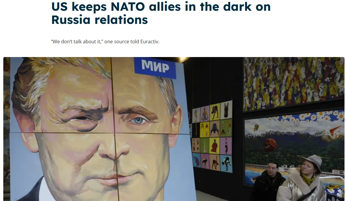 Euractiv: США не розкривають свою позицію щодо можливих відносин НАТО з рф