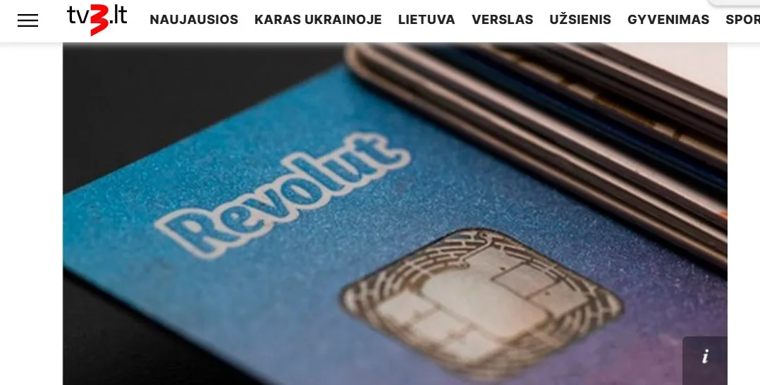 Банк Литви оштрафував Revolut Bank на €3,5 млн