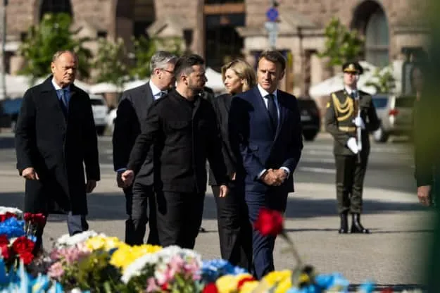 Зеленський та європейські лідери вшанували пам’ять загиблих воїнів